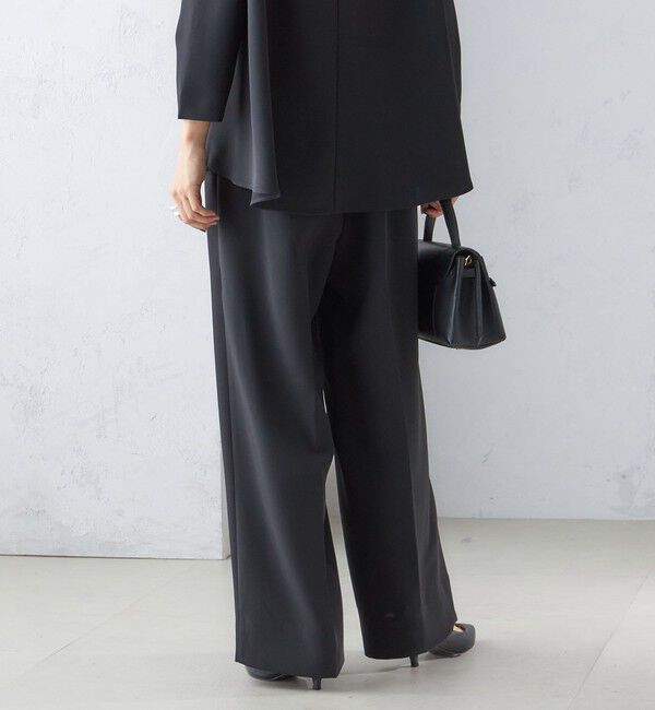 SHIPS for women「troisiemeCHACO:ワイド パンツ（セレモニー対応可）」|スラックス|