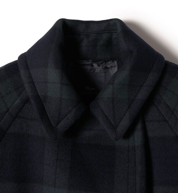 SHIPS for women「SHIPS Primary Navy Label:ブラックウォッチ Pコート」|ピーコート|