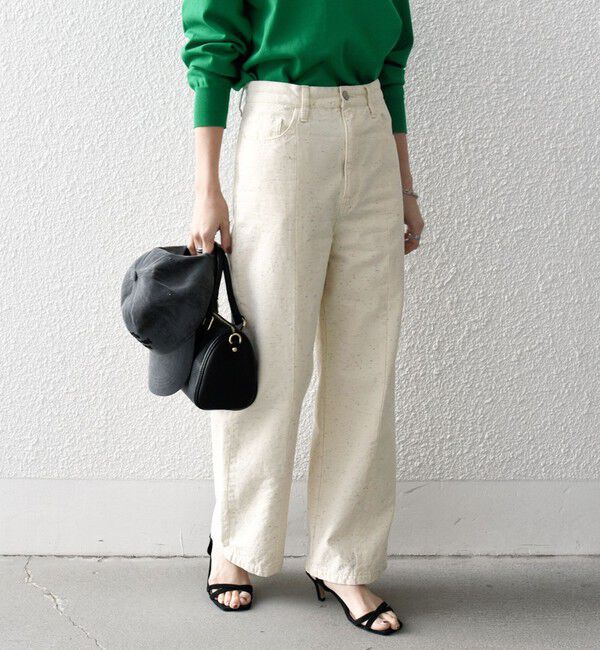 SHIPS any「SHIPS any:〈洗濯機可能〉ネップ ストレート ワイド パンツ［SHIPS any DENIM］」|その他|