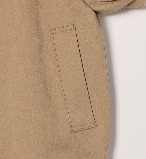 quaranciel「quaranciel: ダブル サテン スタンドカラー ブルゾン コート」|ブルゾン・スタジャン|