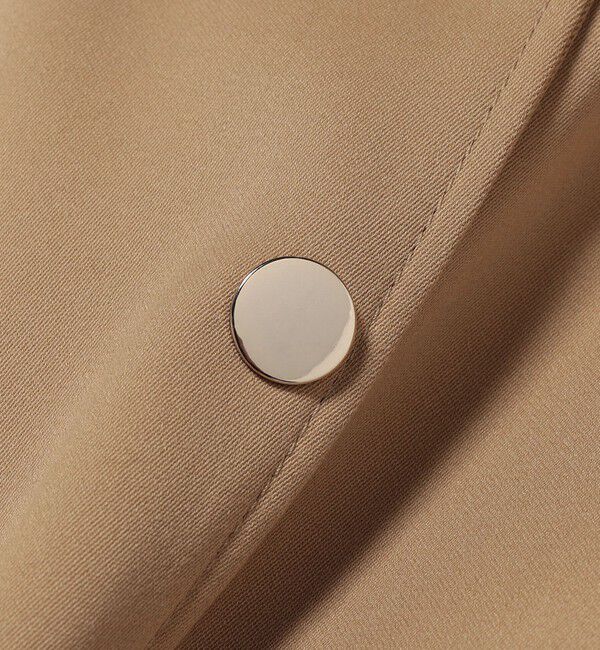 quaranciel「quaranciel: ダブル サテン スタンドカラー ブルゾン コート」|ブルゾン・スタジャン|