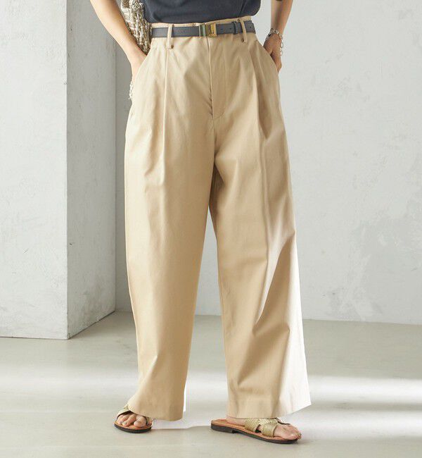 SHIPS for women「SHIPS Primary Navy Label:チノパンツ」|チノ|