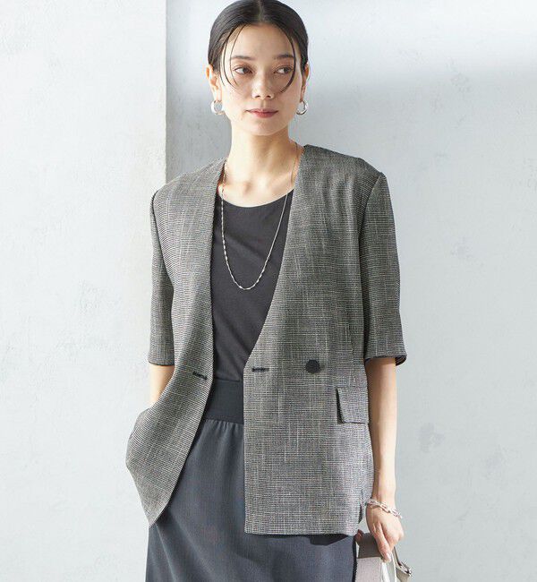 SHIPS for women「〈手洗い可能〉SORONA(R) クルーネック TEE」|Tシャツ・カットソー|