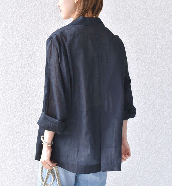 SHIPS for women「〈手洗い可能〉ラミー 4 シアー ジャケット」|テーラードジャケット|