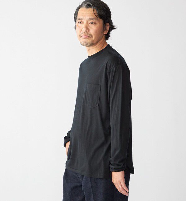 SHIPS「Southwick: Gate Label メリノウール ロングスリーブ Tシャツ」|Tシャツ・カットソー|