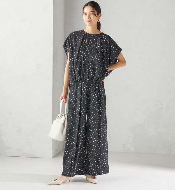 SHIPS for women「〈手洗い可能/接触冷感〉アムンゼン ドット ドルマン ブラウス」|シャツ・ブラウス|