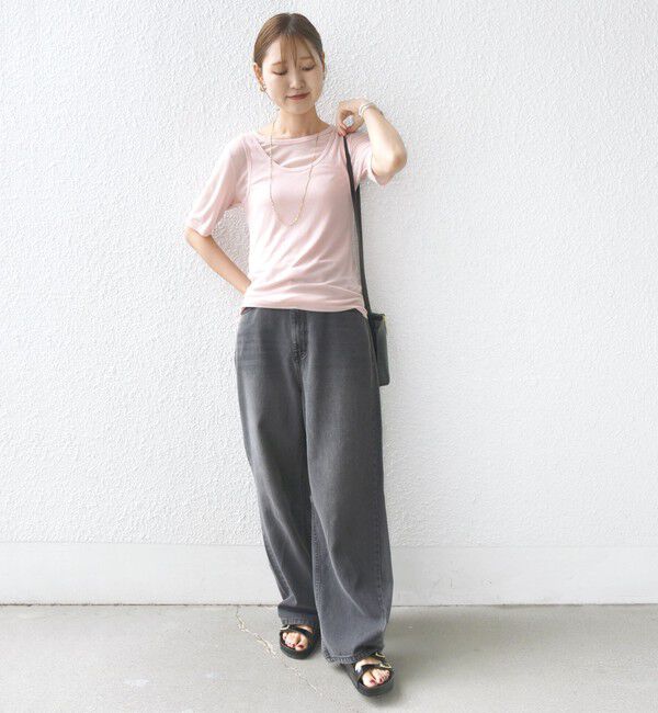 SHIPS for women「シアー フライス レイヤード TEE」|Tシャツ・カットソー|