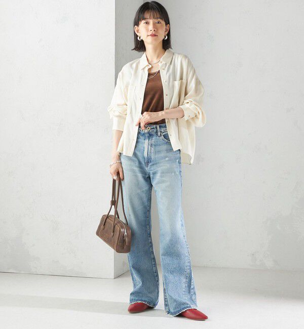 SHIPS for women「〈手洗い可能〉セルロース ツイル 羽織 シャツ」|シャツ・ブラウス|