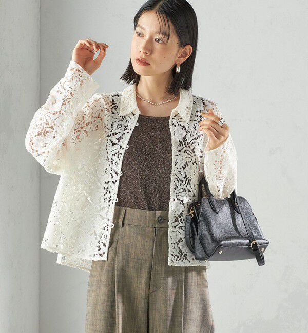 SHIPS for women「〈手洗い可能〉レース シャツ 羽織」|シャツ・ブラウス|