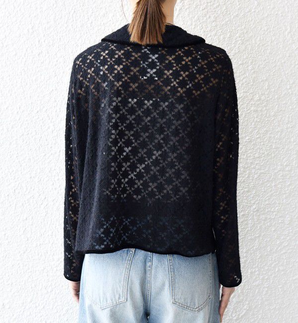 SHIPS any「SHIPS any:〈手洗い可能〉起毛 レース パイピング プルオーバー」|Tシャツ・カットソー|