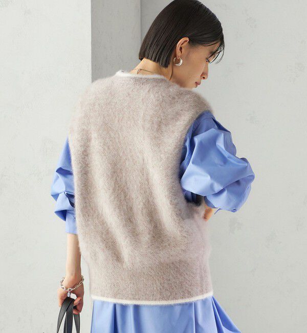 SHIPS for women「杢フォックス カシミヤ ニット ベスト」|ベスト・ジレ|