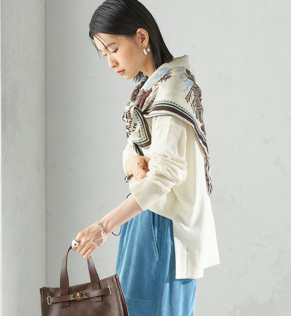 SHIPS for women「〈手洗い可能〉14G ウォッシャブル クルーネック ニット プルオーバー」|ニット・セーター|