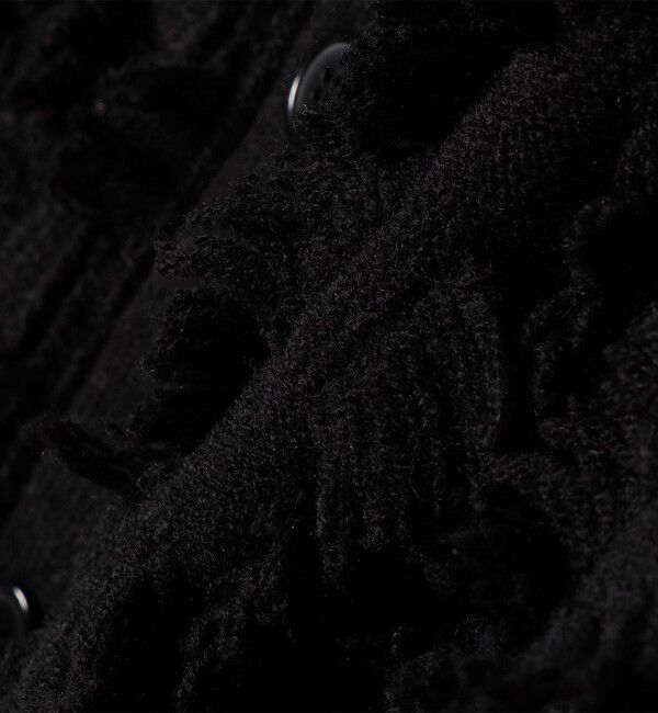 SHIPS any「SHIPS any:〈手洗い可能〉フリンジ デザイン ドルマン ニット カーディガン」|カーディガン|