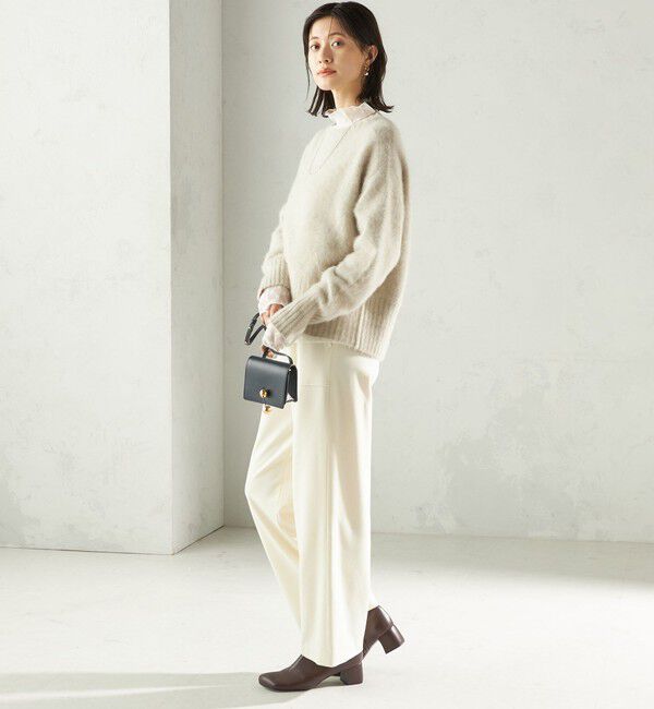 SHIPS for women「〈手洗い可能〉フォックス クルーネック ニット プルオーバー」|ニット・セーター|