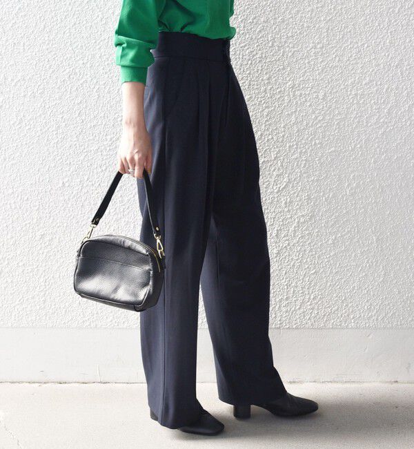 SHIPS any「SHIPS any:〈洗濯機可能〉ウォーム ストレッチ ハイウエスト 2タック パンツ」|その他|