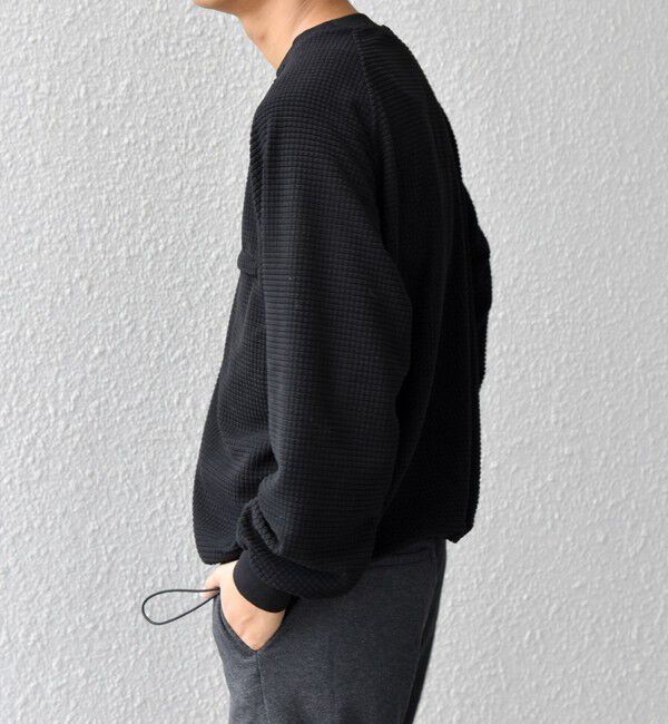 SHIPS any「SHIPS any:〈洗濯機可能〉グリッド フリース スピンドル ポケット プルオーバー◇」|スウェット・ジャージ|