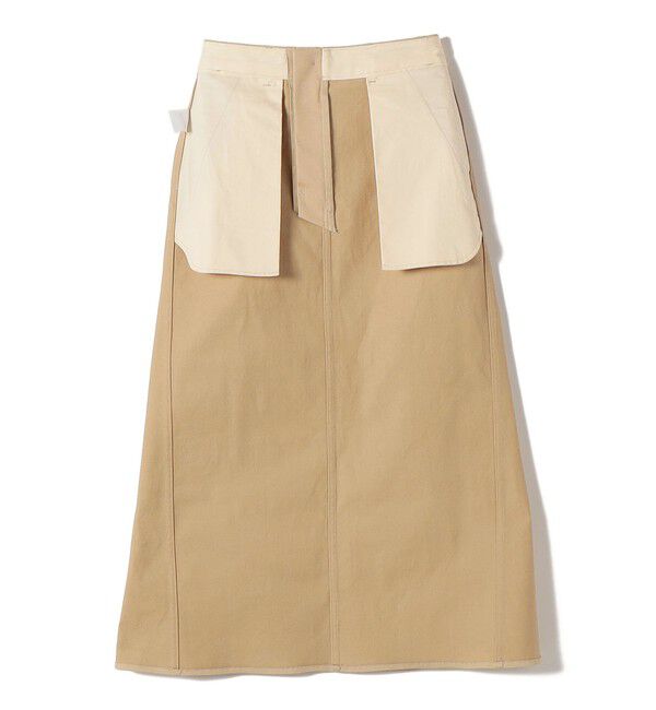 SHIPS for women「〈洗濯機可能〉ストレッチ チノ 硫化染め ステッチ スカート」|スカート|