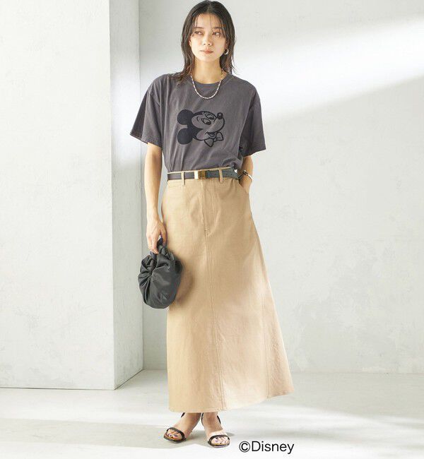 SHIPS for women「〈洗濯機可能〉ストレッチ チノ 硫化染め ステッチ スカート」|スカート|