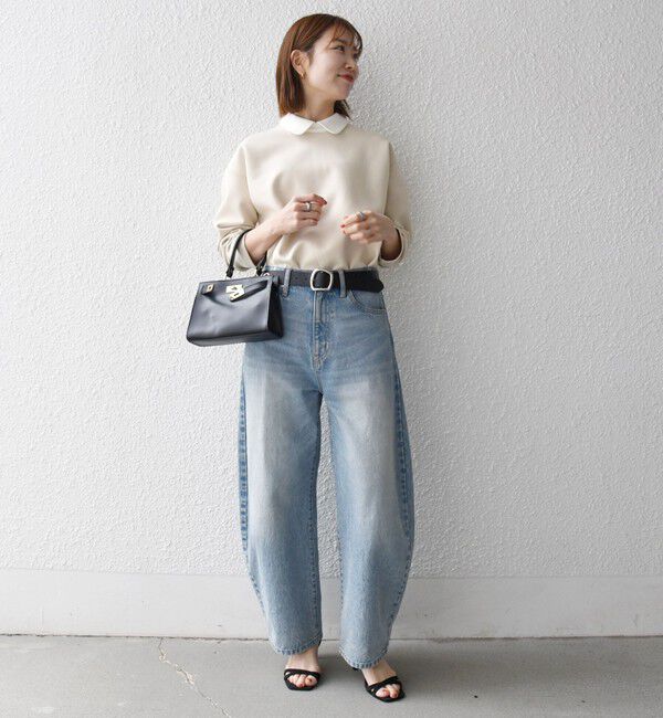 SHIPS any「SHIPS any:〈洗濯機可能〉ダンボール バイカラー プルオーバー」|Tシャツ・カットソー|