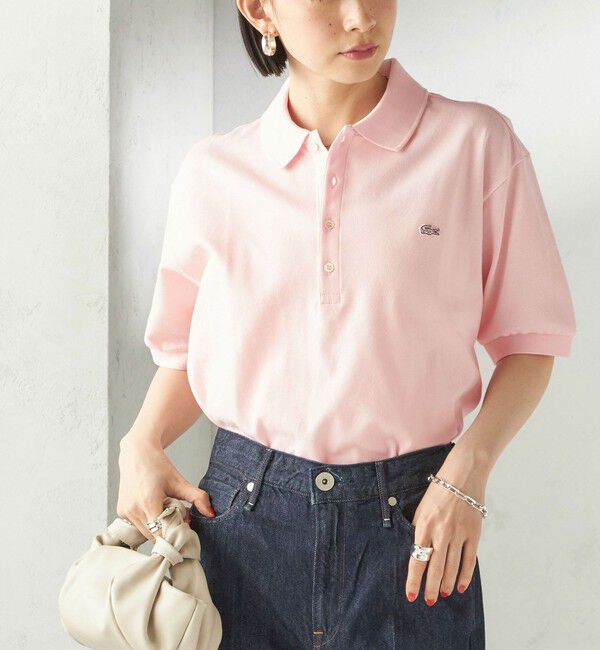 SHIPS for women「《予約》【SHIPS別注】LACOSTE: ポロシャツ」|ポロシャツ|ピンク