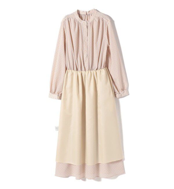 SHIPS for women「〈手洗い可能〉2WAY プリント タイ 長袖 ワンピース」|ワンピース|