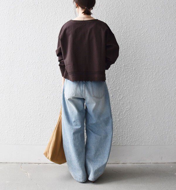 SHIPS any「《予約》SHIPS any:〈手洗い可能〉リネンミックス ハシゴレース シャツ カーディガン」|カーディガン|