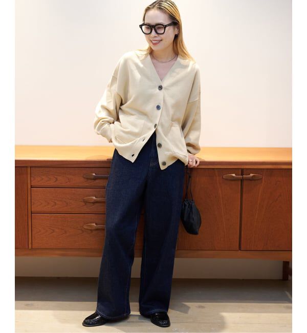 OUTDOOR PRODUCTS Usual Things「リネンコットンVネックコクーンカーディガン」|カーディガン|