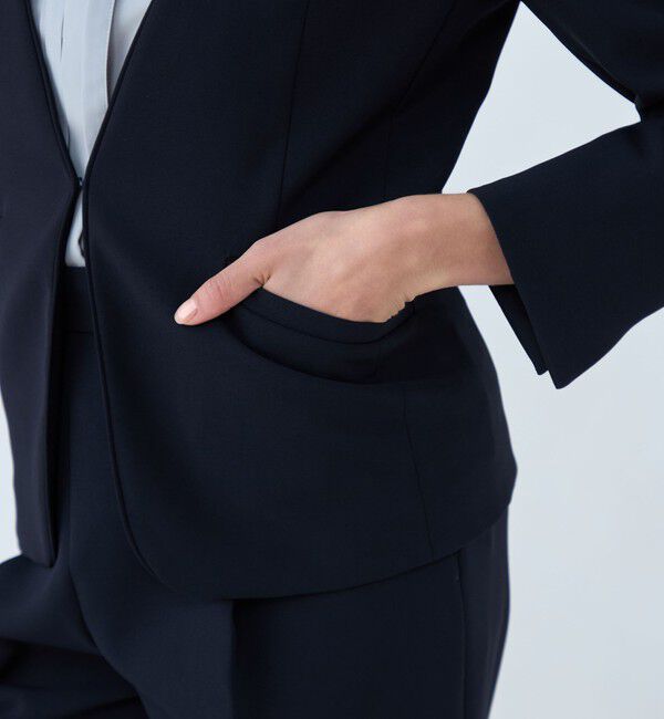 Ballsey「ドライダブルクロス ノーカラージャケット」|ノーカラージャケット|