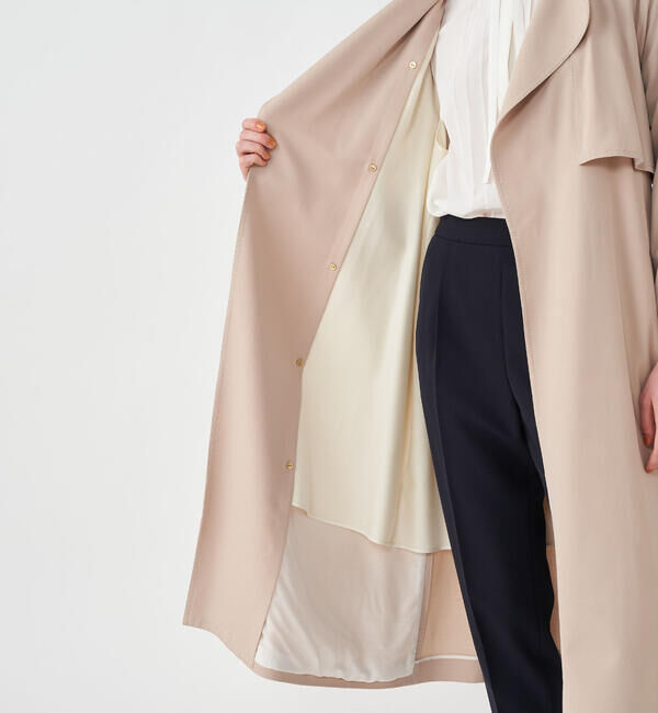 Ballsey「ウールギャバジン ガウンコート」|トレンチコート|