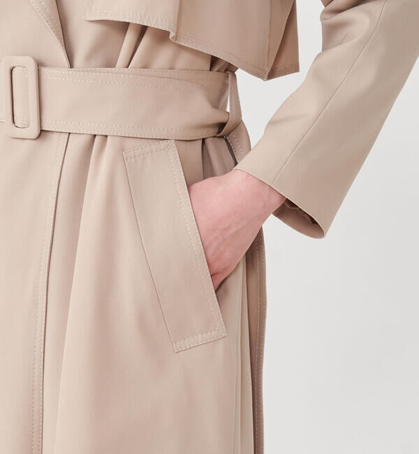 Ballsey「ウールギャバジン ガウンコート」|トレンチコート|