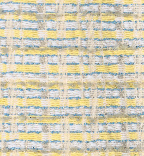 BACCA「ボーダーパターンツイード スリムパンツ」|スラックス|