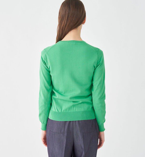 Ballsey「ハイゲージコットン クルーネックカーディガン」|カーディガン|