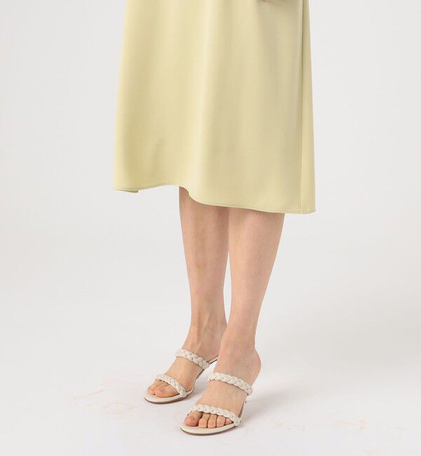 Ballsey「パウダリーサテン バックタックワンピース」|ワンピース|