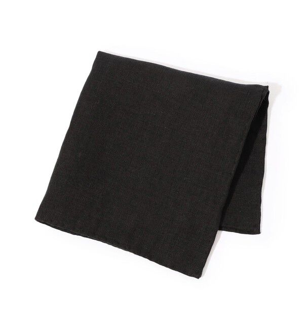 TOMORROWLAND GOODS「TOMORROWLAND リネンソリッド ポケットチーフ」|その他|19 ブラック