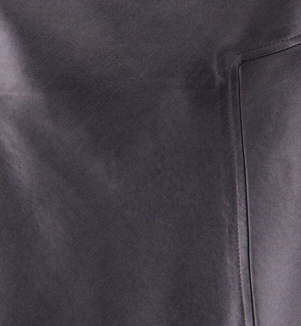 DES PRES「レザーライクサテン マーメイドマキシスカート」|フレア|