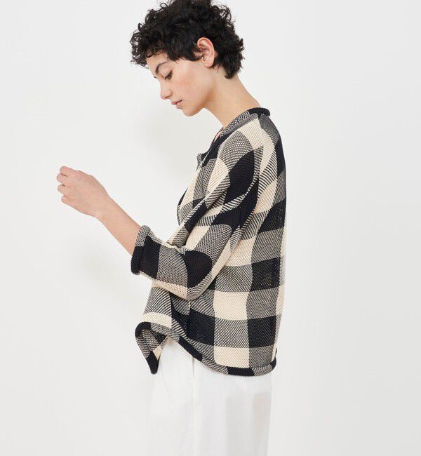 GALERIE VIE「コットンラッセル フロントオープンカーディガン」|カーディガン|