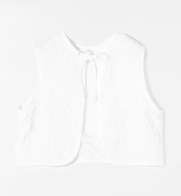 TOMORROWLAND collection「シャーリングフラワー フロンタブルトップス」|その他|