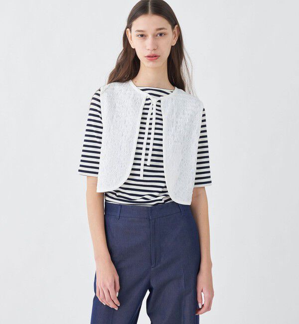 TOMORROWLAND collection「シャーリングフラワー フロンタブルトップス」|その他|