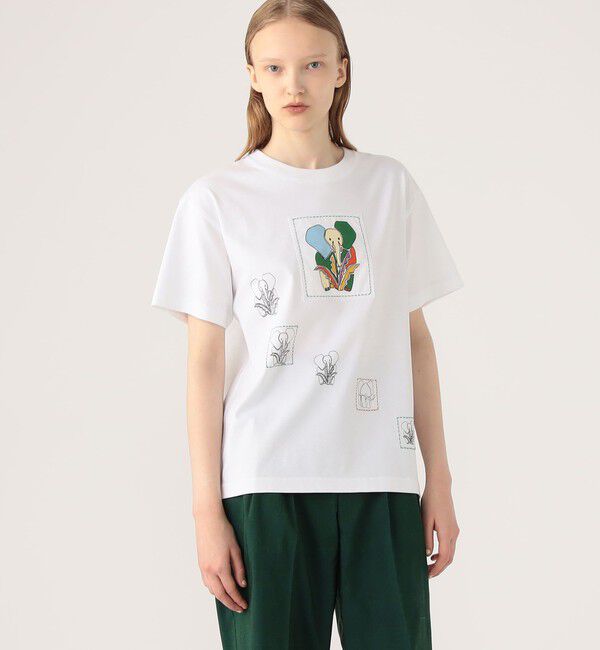 CABaN「ドライスビンコットン ELEPHANTマーチエンブロイダリーTシャツ」|Tシャツ・カットソー|