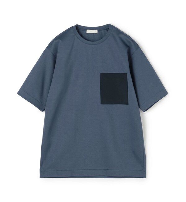 TOMORROWLAND MENS「コットン ポケットTシャツ」|Tシャツ・カットソー|65 ブルー