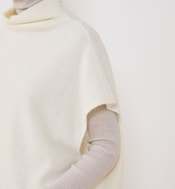 GALERIE VIE「ファインブークレー ミドルネックベスト」|ベスト・ジレ|