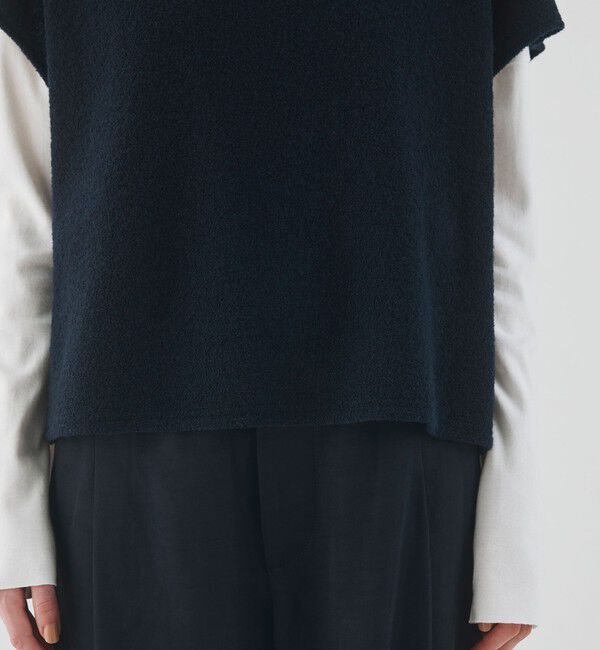 GALERIE VIE「ファインブークレー ミドルネックベスト」|ベスト・ジレ|