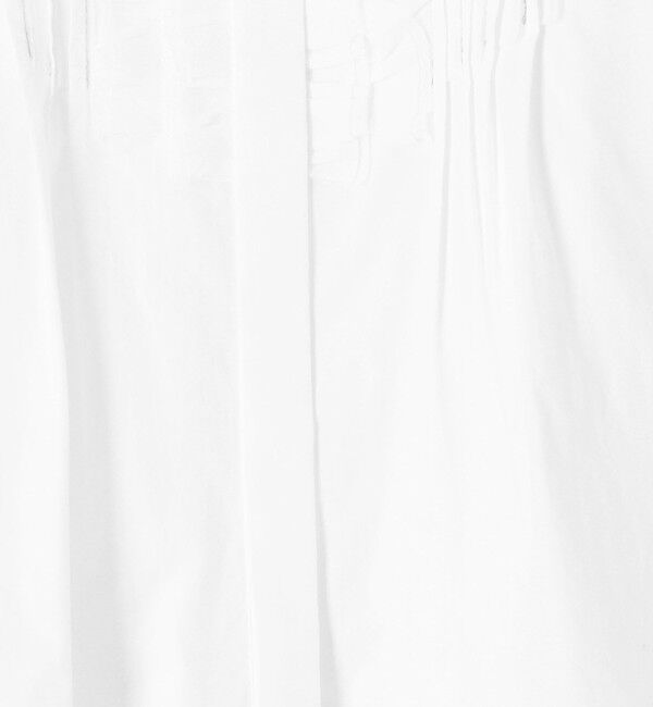 TOMORROWLAND collection「ホワイトコンビネーション タックボザムブラウス」|シャツ・ブラウス|