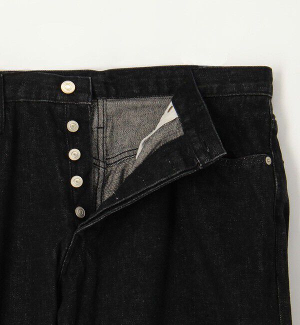 GALERIE VIE「シーアイランドコットン ブラックデニム ストレートパンツ」|チノ|
