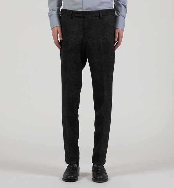 TOMORROWLAND MENS「ウールコットンダブルジャガード  シャーリングパンツ」|スラックス|