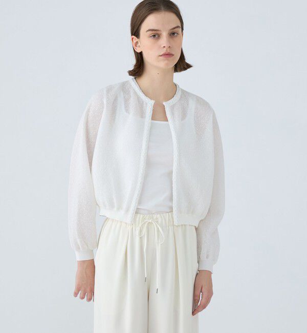 Ballsey「ダブルフェイスノット クルーネックカーディガン」|カーディガン|