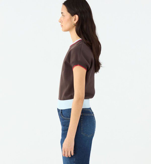 MACPHEE「ドライコットン フレンチスリーブプルオーバー」|ニット・セーター|