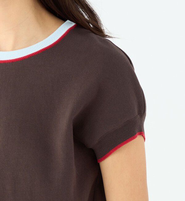 MACPHEE「ドライコットン フレンチスリーブプルオーバー」|ニット・セーター|