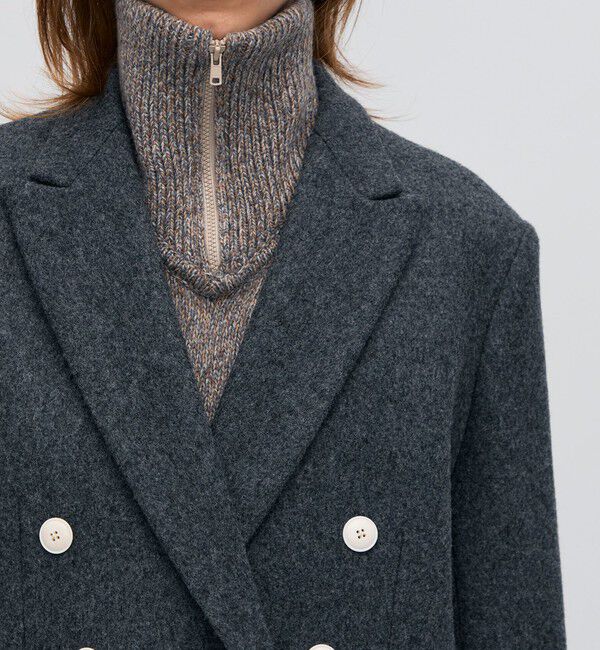 BACCA「ウールメルトン ジャケットコート」|テーラードジャケット|