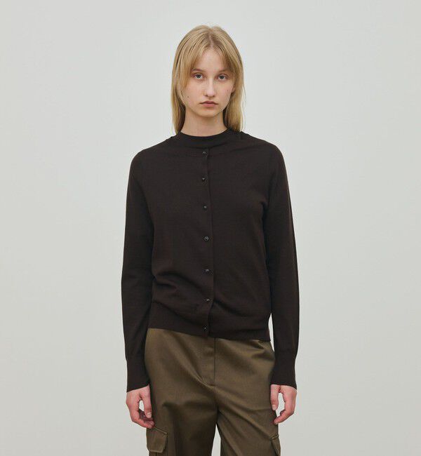 DES PRES「ウーステッドウール クルーネックカーディガン」|カーディガン|